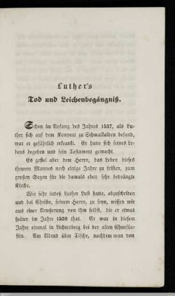 Luther's Tod und Leichenbegängnis