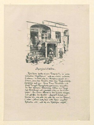 "Spezialitäten" - Zwanglose Geschichten und Bilder