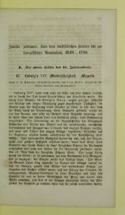I. Die zweite Hälfte des 16. Jahrhunderts