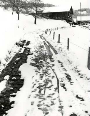 Bergdorf im Winter