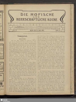 No. 13, 25. April 1906