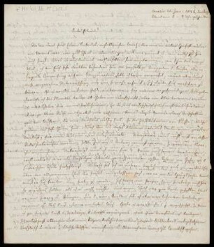 Brief von Wilhelm Christoph Friedrich Arnold an Nikolaus Ludwig Arnold und Marie Dorothea Juliane Ernst