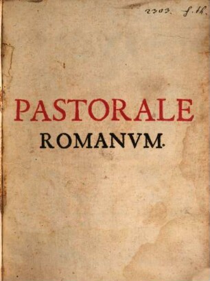 Pastorale Ad Usum Romanum Accommodatum Canones Et Ritus Ecclesiasticos, Qui ad Sacramentorum administrationem aliaque Pastoralia officia in Dioecesi Frisingensi rite obeunda pertinent complectens : Iussu & Auctoritate ... Viti Adami Episcopi Frisingensis in multis auctum & de novo excusum
