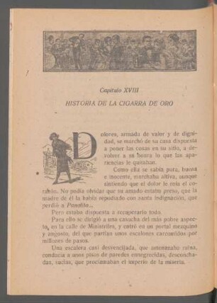 Capítulo XVIII - Historia de la cigarra de oro
