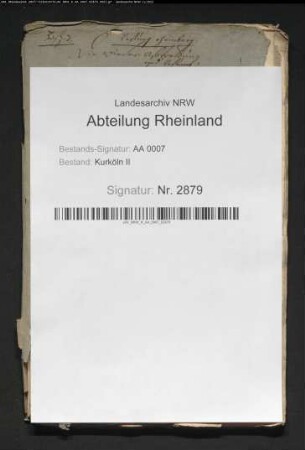 Verhandlungen und Vertragsentwürfe betreffend Rückgabe der Stadt Rheinberg