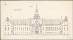 Amtsgericht, Berlin-Wedding: Vorderfront 1:100