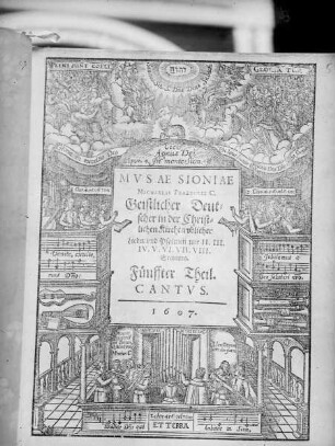 Musea Sioniae, Geistlicher Deutscher in der Christlichen Kirche... fünffter Theil von Michael Praetorius