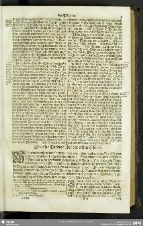 Auslegung des ersten Psalms