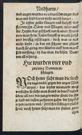 Hie wurden vier und zwentzig Bawren erschlagen.