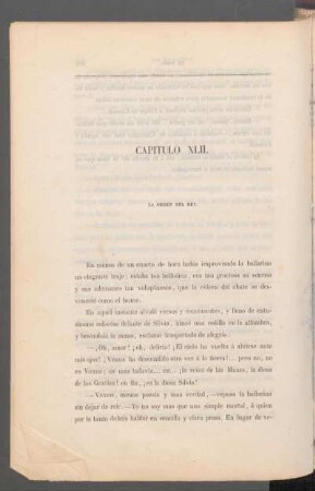 Capítulo XLII. - La órden del rey.