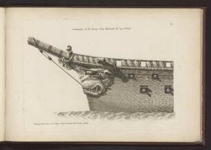 Ornements de la Proue d'un Vaisseau de 74 Canons.