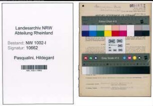 Entnazifizierung Hildegard Pasqualini, geb. 09.07.1921 (Kaufm.Angestellte)