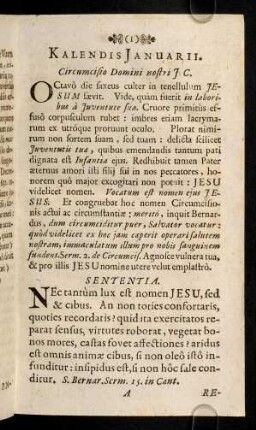 1-10, Kalendis - V. Januarii