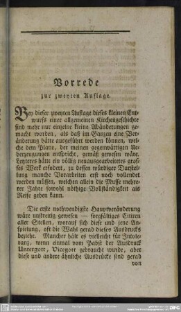 Vorrede zur zweyten Auflage