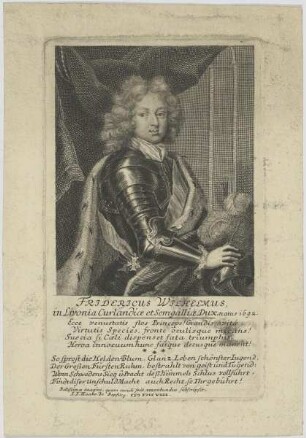 Bildnis des Fridericus Wilhelmus Curlandiae et Semgalliae Dux