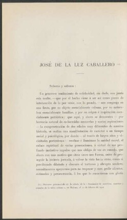 José de la Luz Caballero