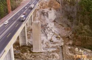 Podelsatzbrücke, Luftaufnahme