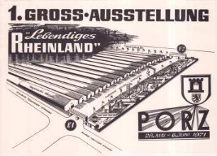 1. Gross Ausstellung Lebendiges Rheinland Porz 28. Mai - 06 Juni '71