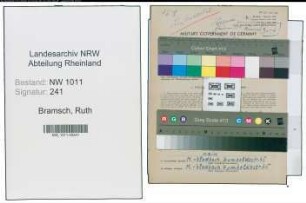 Entnazifizierung Ruth Bramsch , geb. 10.03.1914 ()