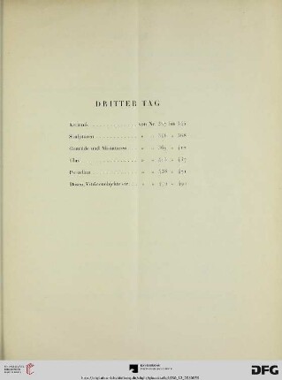 Dritter Tag (Nr. 327-492)