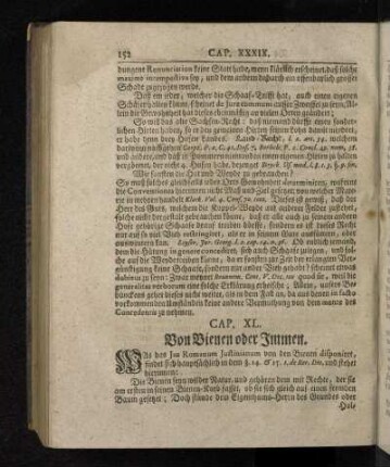 Cap. XL. Von Bienen oder Immen.