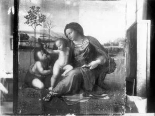 Maria mit dem Christuskind und Johannes d. Täufer