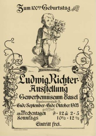Ludwig Richter Ausstellung im Gewerbemuseum Basel 1903