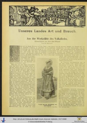 Unseres Landes Art und Brauch.