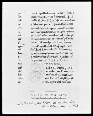 Augustinus, Enarrationes in Psalmos 1-50 — Initiale O, Folio 40 verso