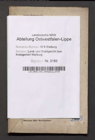 Erblasser: Vattmann, Conrad: