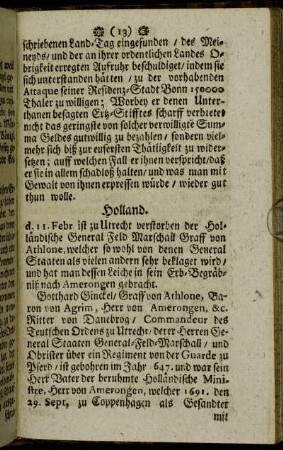 Holland. - Genua. - Nürnberg.
