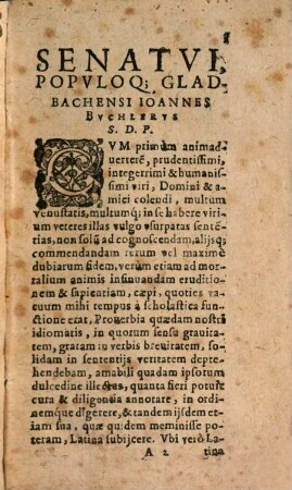 Thesavrvs Proverbialivm Sententiarvm Vberrimvs : Ex Germanicis, Latinis, Gallicis, Graecisqve paroemijs in iuuentutis studiosae gratiam congestus