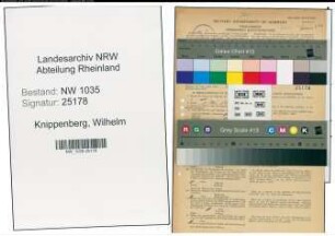 Entnazifizierung Wilhelm Knippenberg , geb. 27.09.1903 (Steiger)