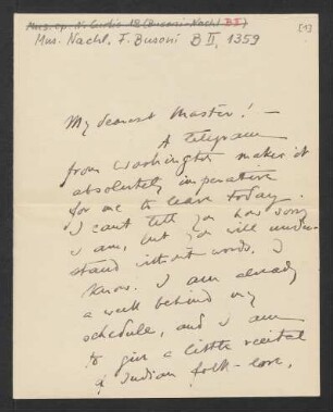 Brief an Ferruccio Busoni : 20.02.1915