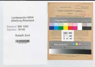 Entnazifizierung Emil Rohleff, geb. 17.03.1901 (Rektor)