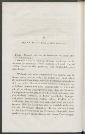 24. Der Freimaurer.