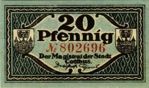 Cottbus, Stadt: 20 Pfennig