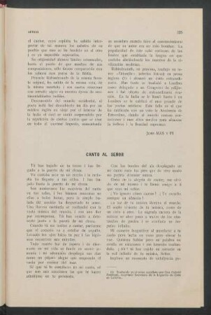 Canto al señor