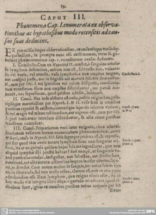 Caput III. Phanomena Cap. I. enum erata ex observationibus ac hypothesibus modo ...