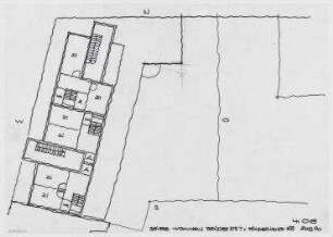 Wohnhaus Brüderstraße (nicht realisiert) – Grundriss 4. OG. Berlin-Spandau, Brüderstraße 7, Földerichstraße 62