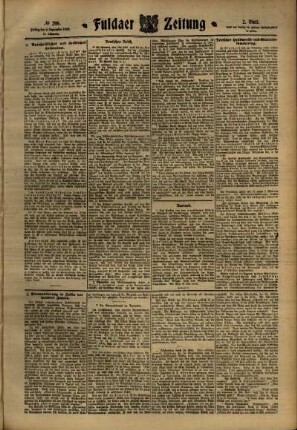 Zweite Ausgabe vom Freitag, den 09. September 1910.