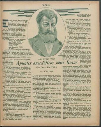 Apuntes anecdóticos sobre Rosas : Ciriaco Cuitiño