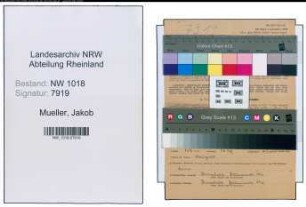 Entnazifizierung Jakob Mueller , geb. 12.06.1895 (Buchhalter)