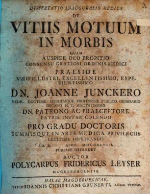 Diss. inaug. med. de vitiis motuum in morbis