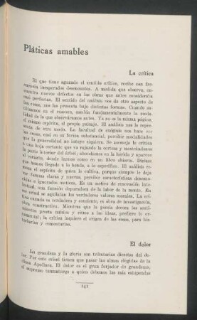 Pláticas amables
