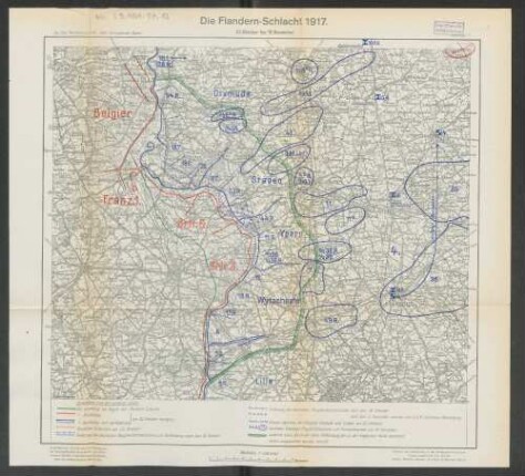 Beilage 7. Die Flandern-Schlacht 1917. 22. Oktober bis 10. November.