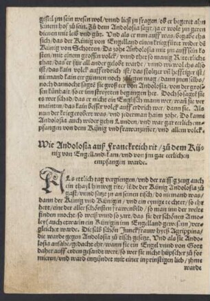 Wie Andolosia aus Franckreich rit/ zu dem Künig von Engelland ...