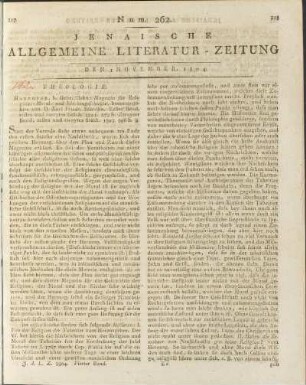 Jenaische allgemeine Literatur-Zeitung vom Jahre ... Num. 262 - 287 ; November 1804