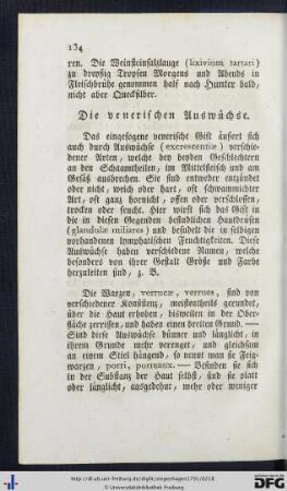 Die venerischen Auswüchse.