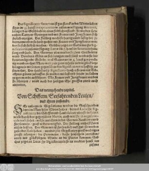 Das neunzehende capitel. Von Schiffern/ Seefahrenden Leuten/ und ihren zustande.